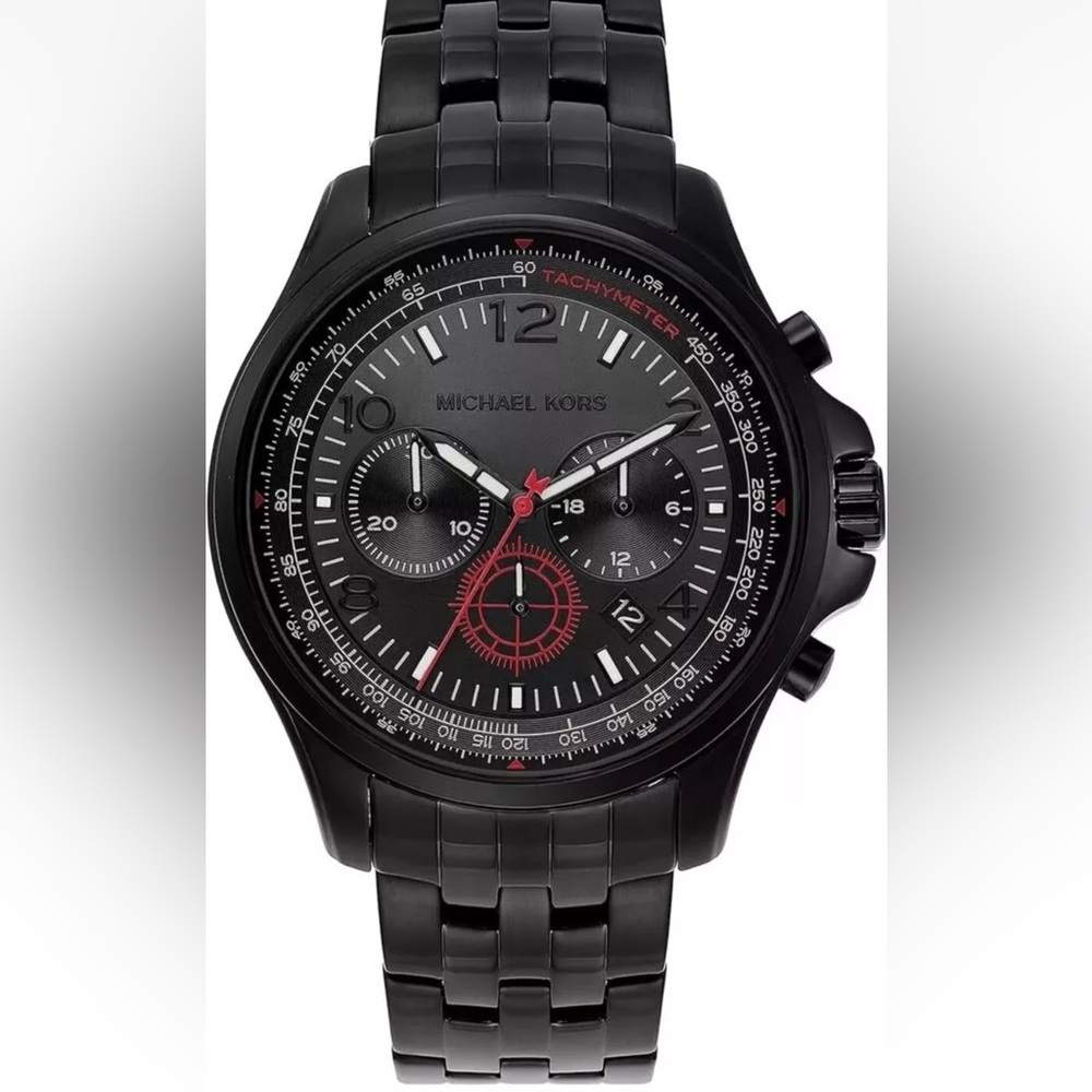 New Michael Kors Watch Men's Black - Picture 1 of 4